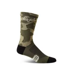 Fox Racing Chaussettes Fox Ranger 8" (20cm) 2023 Vert Camouflage