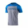 Maillot Manches Courtes Troy Lee Designs Skyline 2022 Signature Slate Bleu