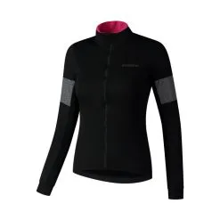 Shimano Bike Gear Maillot ML Shimano Femme Kaede Wind Insulated 2021-2022 Noir