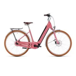 Vélo Electrique Cube Ella Cruise Hybrid 500 Easy Entry Rose/Crème 2023 (632611)
