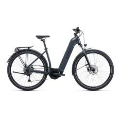 Vélo Electrique Cube Touring Hybrid One 500 Easy Entry Gris/Bleu 2022 (531051)