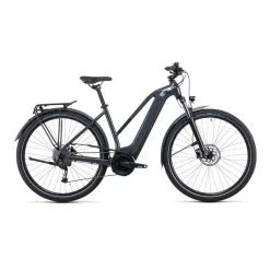 Vélo Electrique Cube Touring Hybrid One 500 Trapèze Gris/Bleu 2022 (531051)