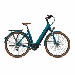 Vélo Electrique O2feel ISwan City Boost 6.1 432 Easy Entry Bleu Cobalt 2023 (5111)