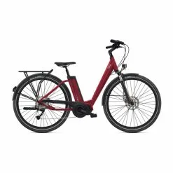 Vélo Electrique O2feel IVog Explorer Boost 4.1 400 Easy Entry Rouge Grenat 2023 (8635)