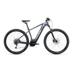 VTT Electrique 29" Cube Reaction Hybrid Performance 500 Gris/Blanc 2022 (533101)